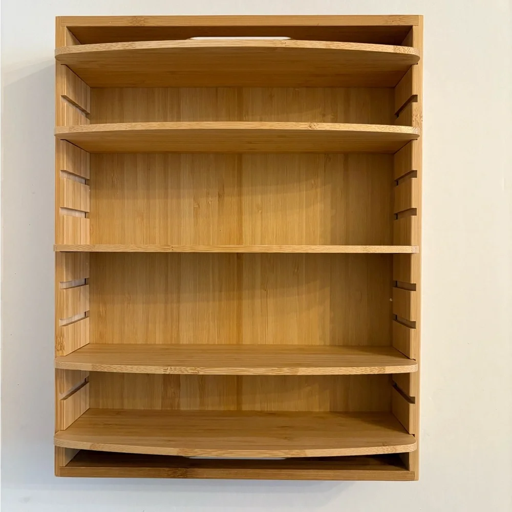 Bamboo Pantry Organizer Bin - Natural Bamboo Kitchen Storage